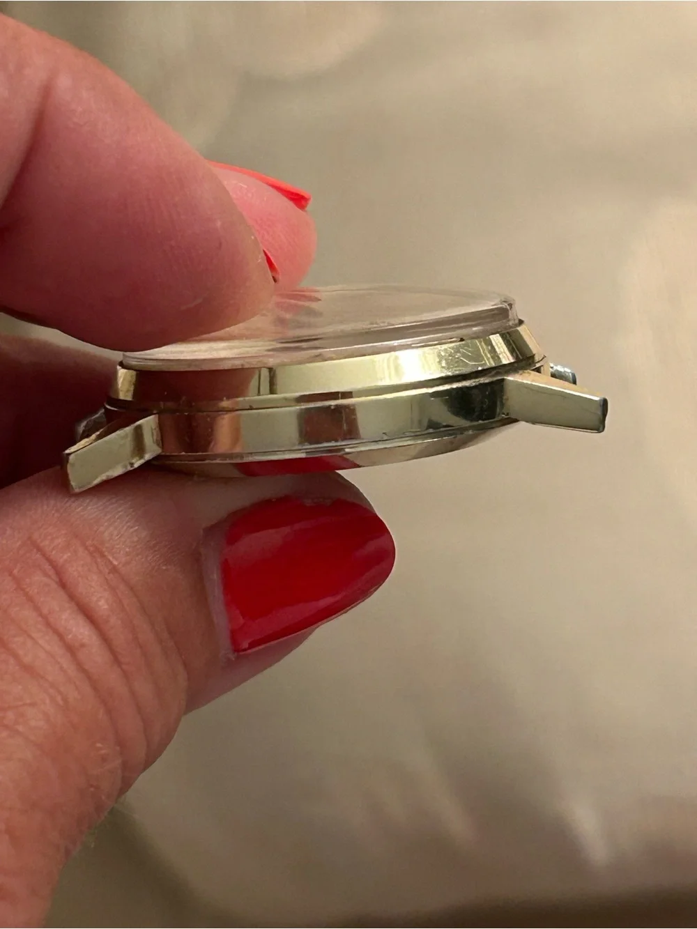 Vintage Gold Harvester Manual Mens Watch Works shows date